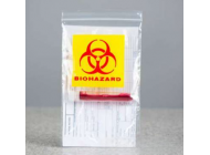 Printed Biohazard Grip Seal Bag with Pocket/Pouch (5 Quantity Breaks)